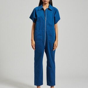 Rachel Comey Barrie Jumpsuit Blue Chino Twill size 4